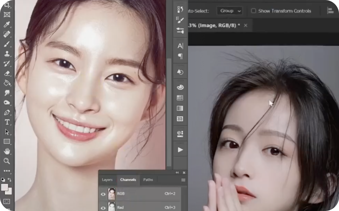 상품/모델 사진보정